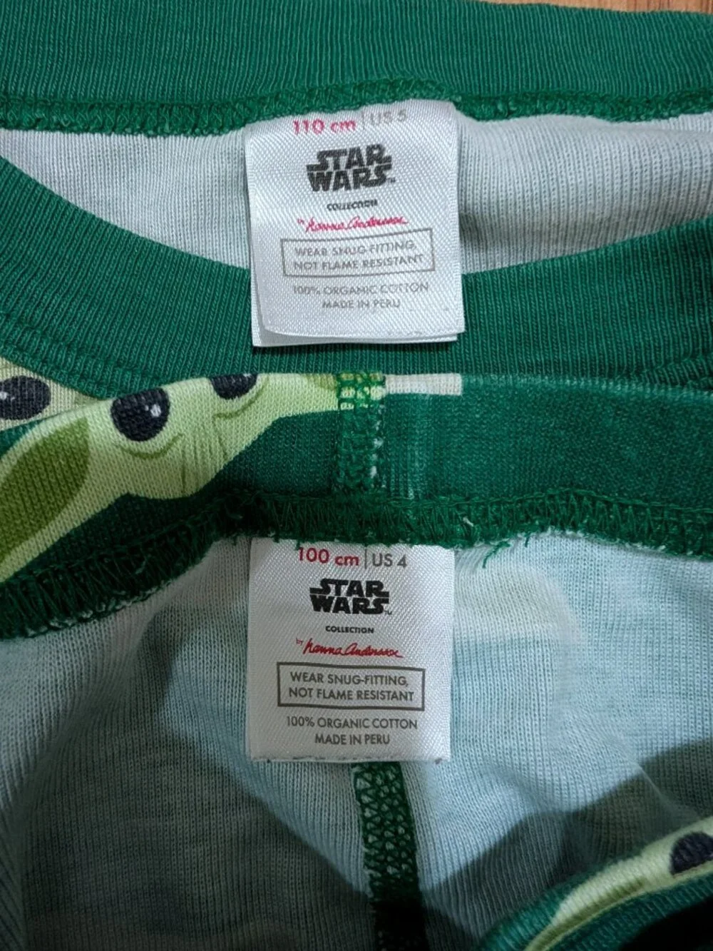 Hanna Andersson Star Wars Baby Yoda Grogu Pajamas Long Sleeve Pants 4T/5T
